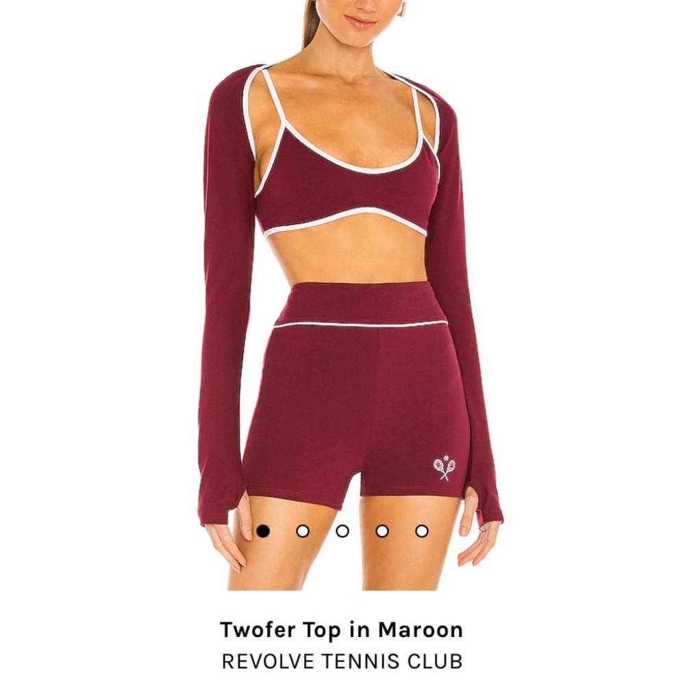 Burgundy Revolve Tennis Court Set